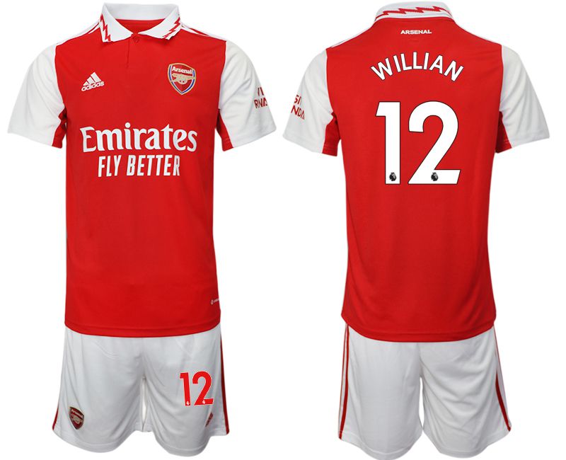 Men 2022-2023 Club Arsenal home red #12 Soccer Jersey
